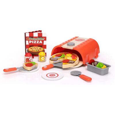 Fat Brain Toys Pretend Play Pizza Set - Wooden Toy for Kids Fat Brain Toys Pretend Play Pizza Set - Wooden Toy for Kids