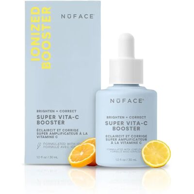Nuface Super Vita-C Booster Serum Éclaircir + Corriger - Sérum - Publicité Nuface Super Vita-C Booster Serum Éclaircir + Corriger - Sérum - Publicité