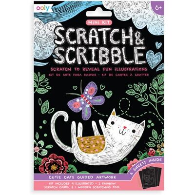 Ooly Creatief Set - Krassen en Krabbel - Meerkleurig - 6 Kaarten - 6+ jaar Ooly Creatief Set - Krassen en Krabbel - Meerkleurig - 6 Kaarten - 6+ jaar