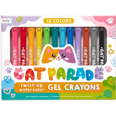 Ooly Cat Parade Gel Crayons - Set of 12 - Farbstifte Ooly Cat Parade Gel Crayons - Set of 12 - Farbstifte