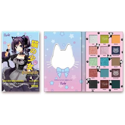 Rude Cosmetics Manga Collection Pigments & Shadows Palette - Eyeshadow Palette - Cat Girl Chronicles Rude Cosmetics Manga Collection Pigments & Shadows Palette - Eyeshadow Palette - Cat Girl Chronicles