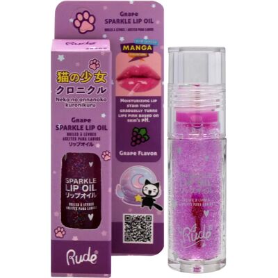 Rude Cosmetics Manga Collection Sparkle Lip Oil - Lip Glosses for women Rude Cosmetics Manga Collection Sparkle Lip Oil - Lip Glosses for women