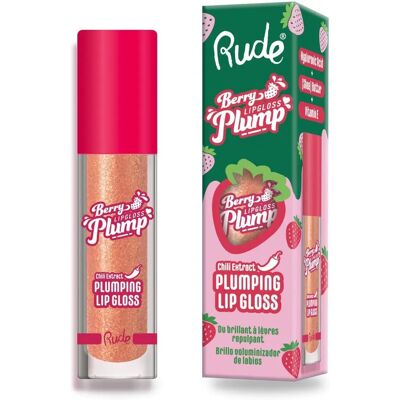 Rude Cosmetics Berry Plump Lip Gloss - Voluminous Hydrating Lipgloss Rude Cosmetics Berry Plump Lip Gloss - Voluminous Hydrating Lipgloss