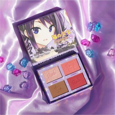 Rude Cosmetics Neko-Chan Face Palette - Face Type - Purr-fect Rude Cosmetics Neko-Chan Face Palette - Face Type - Purr-fect