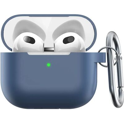 Keybudz Elevate Series Airpod 3 Sininen Kuori Karabiinilla Keybudz Elevate Series Airpod 3 Sininen Kuori Karabiinilla