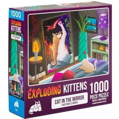 Exploding Kittens Cat in the Mirror Jigsaw Puzzle - 1000 Pieces Exploding Kittens Cat in the Mirror Jigsaw Puzzle - 1000 Pieces