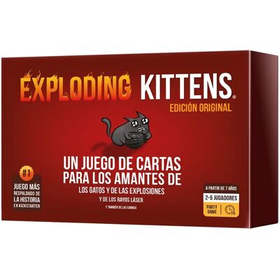 Asmodee Exploding Kittens Kártyajáték - Spanyol - 2-5 Játékos Asmodee Exploding Kittens Kártyajáték - Spanyol - 2-5 Játékos