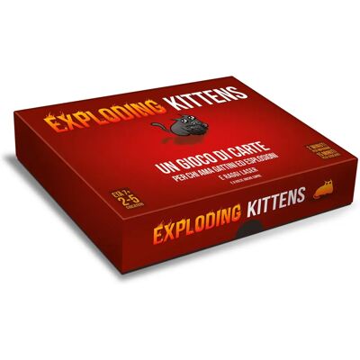 Asmodee Exploding Kittens - Gioco di Carte di 15 min Asmodee Exploding Kittens - Gioco di Carte di 15 min