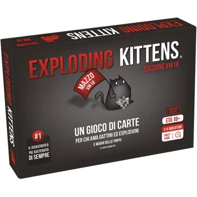 Exploding Kittens VM18 - Edizione Italiana - Gioco di Carte per Adulti Exploding Kittens VM18 - Edizione Italiana - Gioco di Carte per Adulti