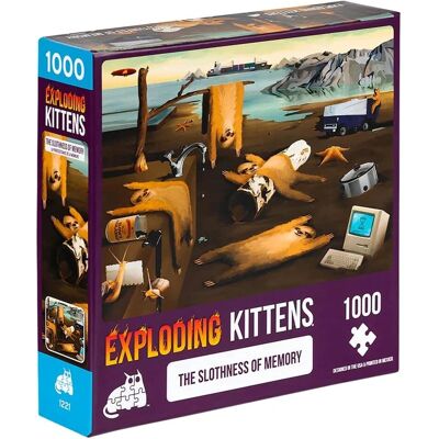 Exploding Kittens Slothness of Memory Puzzle - 1000 Pieces Exploding Kittens Slothness of Memory Puzzle - 1000 Pieces