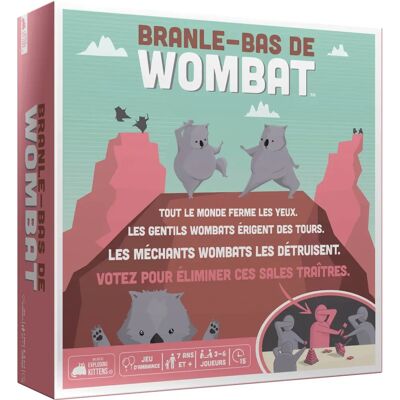 Asmodee - Branle-bas de Wombat - Blanc - Jeu de société - Publicité Asmodee - Branle-bas de Wombat - Blanc - Jeu de société - Publicité