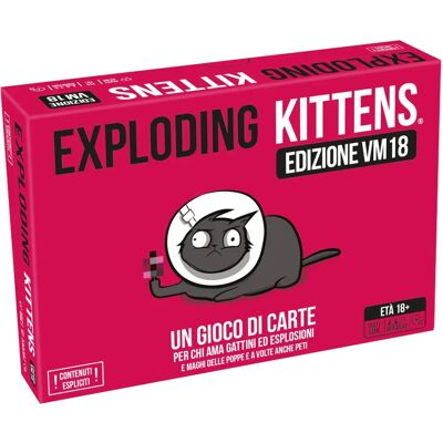 Asmodée Exploding Kittens VM18 Édition Rose - Jeu de société - Publicité Asmodée Exploding Kittens VM18 Édition Rose - Jeu de société - Publicité