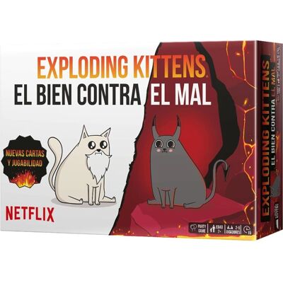 Asmodee Exploding Kittens Le Bien contre le Mal - Jeu de Société Asmodee Exploding Kittens Le Bien contre le Mal - Jeu de Société