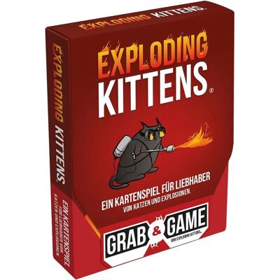 Asmodee Exploding Kittens - Grab & Game - Mehrspieler Party-Kartenspiel Asmodee Exploding Kittens - Grab & Game - Mehrspieler Party-Kartenspiel