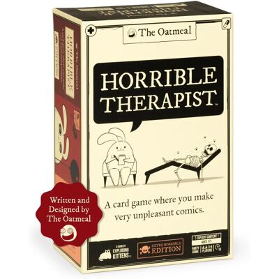 Exploding Kittens Horrible Therapist Premium - Jeu de fête amusant pour tous âges Exploding Kittens Horrible Therapist Premium - Jeu de fête amusant pour tous âges