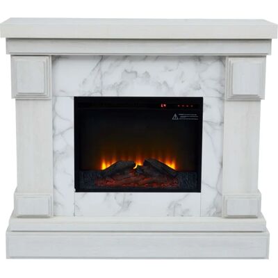 Teamson Home Hestia Cheminée électrique 48" - Moderne, Contrôle tactile, Flamme réglable - Publicité Teamson Home Hestia Cheminée électrique 48" - Moderne, Contrôle tactile, Flamme réglable - Publicité