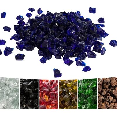 Teamson Home Blauwe Lavasteentjes - Accessoires voor Gashaard Teamson Home Blauwe Lavasteentjes - Accessoires voor Gashaard