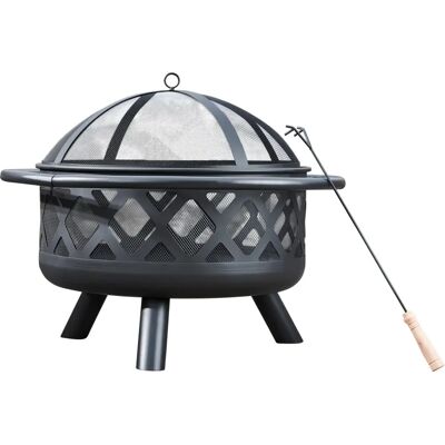 Teamson Home Focolare rotondo a legna - Riscaldamento da giardino, metallo, 75cm Teamson Home Focolare rotondo a legna - Riscaldamento da giardino, metallo, 75cm