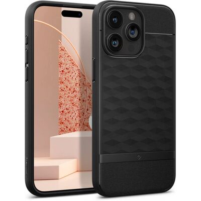 Coque Caseology Parallax MagSafe pour iPhone 15 Pro Max - Noir - Publicité Coque Caseology Parallax MagSafe pour iPhone 15 Pro Max - Noir - Publicité