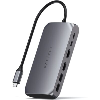 Satechi USB-C Hub - HDMI 4K, 85W Power, Aluminio - Accesorio Type-C Satechi USB-C Hub - HDMI 4K, 85W Power, Aluminio - Accesorio Type-C