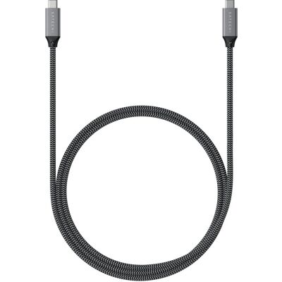 Satechi Model ST-U4C80M USB4 Gen 3x2 0,8m Grå USB-kabel Satechi Model ST-U4C80M USB4 Gen 3x2 0,8m Grå USB-kabel