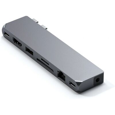 Satechi USB-C Pro Hub Max Adapter - Space Grey - Laptop Dock/Port Replikator Satechi USB-C Pro Hub Max Adapter - Space Grey - Laptop Dock/Port Replikator