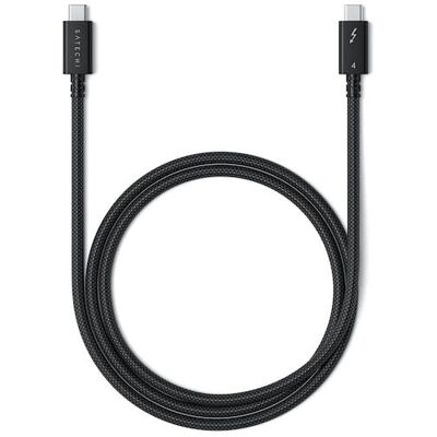 Satechi Thunderbolt 4 Pro Kabel 1m - Data, Power & 8K - Zwart Satechi Thunderbolt 4 Pro Kabel 1m - Data, Power & 8K - Zwart