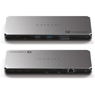 Satechi Thunderbolt 4 Multi-Display Dock - Grau Satechi Thunderbolt 4 Multi-Display Dock - Grau