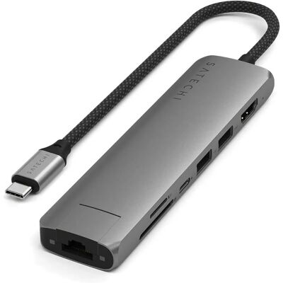 Satechi Hub USB-C 7-en-1 - Gris Satechi Hub USB-C 7-en-1 - Gris