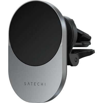 Satechi QI2 Wireless Magnetic Smartphone Car Charger - Grey - Wireless Car Charger Satechi QI2 Wireless Magnetic Smartphone Car Charger - Grey - Wireless Car Charger
