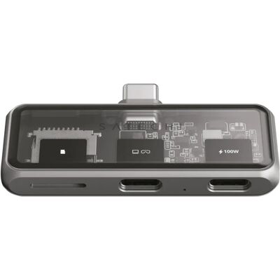 Satechi USB 3.2 Hub Mobile XR 100W - Micro SD Support - Grey Satechi USB 3.2 Hub Mobile XR 100W - Micro SD Support - Grey