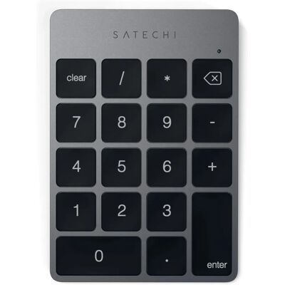 Satechi Ultradünnes Aluminium Bluetooth Wireless Numerische Tastatur - Grau - Bluetooth Numerisches Keyboard Satechi Ultradünnes Aluminium Bluetooth Wireless Numerische Tastatur - Grau - Bluetooth Numerisches Keyboard