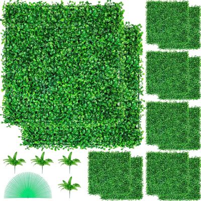 Pannelli di Bosso Artificiale Vevor - 12 Pezzi 50,8x50,8 cm per Recinzione Giardino Pannelli di Bosso Artificiale Vevor - 12 Pezzi 50,8x50,8 cm per Recinzione Giardino
