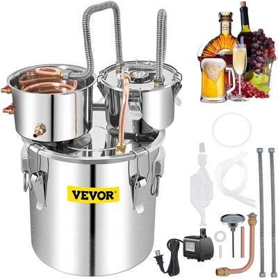 Destilador de agua y alcohol Vevor 13,2 galones - Acero inoxidable cobre Destilador de agua y alcohol Vevor 13,2 galones - Acero inoxidable cobre
