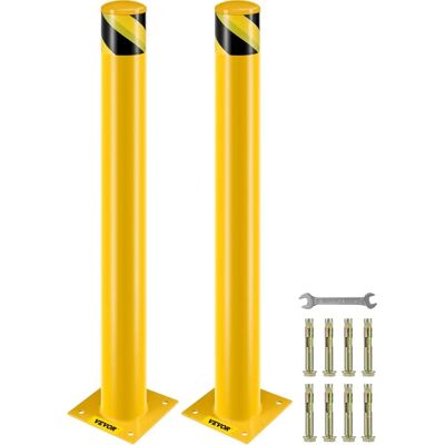 Mophorn Vevor Bollard de Sécurité - 107x11,4cm, 2 pièces, Tube en acier, Jaune - Barrière de sécurité - Publicité Mophorn Vevor Bollard de Sécurité - 107x11,4cm, 2 pièces, Tube en acier, Jaune - Barrière de sécurité - Publicité
