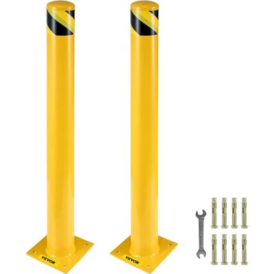Vevor Sicherheitsbollard - 122x14 cm, 2 Stück, Stahlrohr, Gelb - Stoßfest Vevor Sicherheitsbollard - 122x14 cm, 2 Stück, Stahlrohr, Gelb - Stoßfest