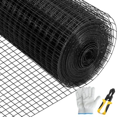 Vevor Stalen Gaas - Gegalvaniseerd Hardware Cloth - Zwart Vevor Stalen Gaas - Gegalvaniseerd Hardware Cloth - Zwart