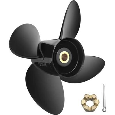 Vevor OEM 3587522 Propeller für Boot - 4 Blätter, 14 1/4" Durchmesser, 19" Steigung Vevor OEM 3587522 Propeller für Boot - 4 Blätter, 14 1/4" Durchmesser, 19" Steigung