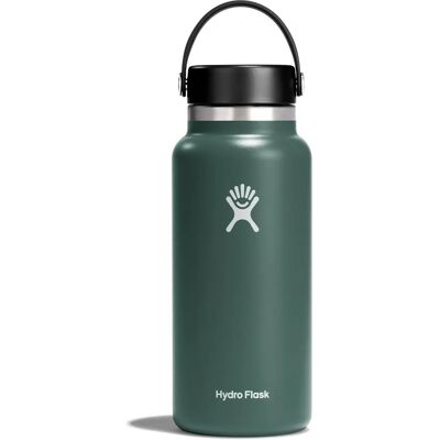 Hydro Flask 32Oz Wide Mouth Bouteille en Acier Inox - Fir - Publicité Hydro Flask 32Oz Wide Mouth Bouteille en Acier Inox - Fir - Publicité