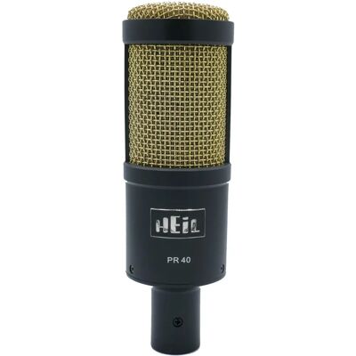 Heil Sound PR40 Mikrofon - Schwarz & Gold - Dynamisch, Kardioid, 28Hz-18kHz Heil Sound PR40 Mikrofon - Schwarz & Gold - Dynamisch, Kardioid, 28Hz-18kHz