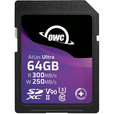 OWC Atlas Ultra 64 GB SDXC UHS-II - Tarjeta de memoria OWC Atlas Ultra 64 GB SDXC UHS-II - Tarjeta de memoria