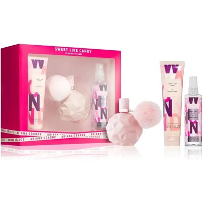 Ariana Grande Sweet Like Candy - Eau de Parfum 100ml + Body Spray 118ml + Body Soufflé 100ml - Gift Set Ariana Grande Sweet Like Candy - Eau de Parfum 100ml + Body Spray 118ml + Body Soufflé 100ml - Gift Set