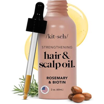 Kitsch Model Pre-Wash Scalp Oil - Rosemary & Biotin - 2 oz Kitsch Model Pre-Wash Scalp Oil - Rosemary & Biotin - 2 oz