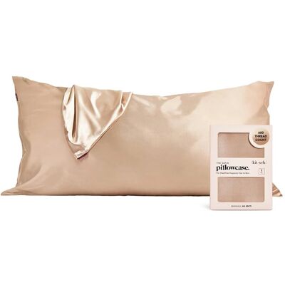 Kitsch Satin Kissenbezug King - Champagner - Kissenbezug Kitsch Satin Kissenbezug King - Champagner - Kissenbezug