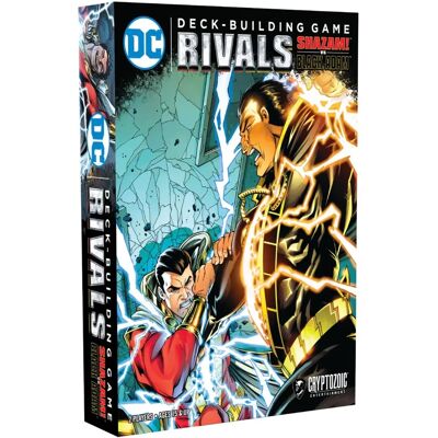 Jeu de construction de decks DC Cryptozoic Shazam contre Black Adam - Publicité Jeu de construction de decks DC Cryptozoic Shazam contre Black Adam - Publicité