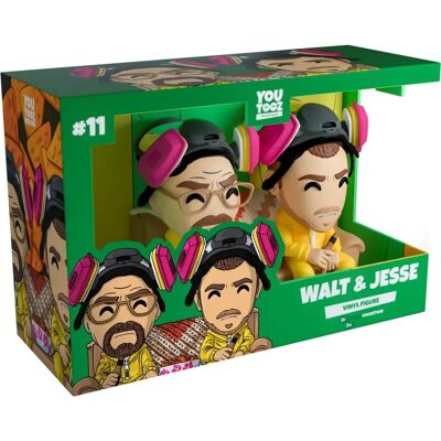 Figurine vinyl Walt & Jesse - 11 cm - Breaking Bad - Collection - Publicité Figurine vinyl Walt & Jesse - 11 cm - Breaking Bad - Collection - Publicité