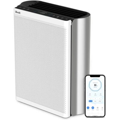 Purificador de aire Levoit EverestAir - 130m², Wi-Fi, HEPA, 70W Purificador de aire Levoit EverestAir - 130m², Wi-Fi, HEPA, 70W