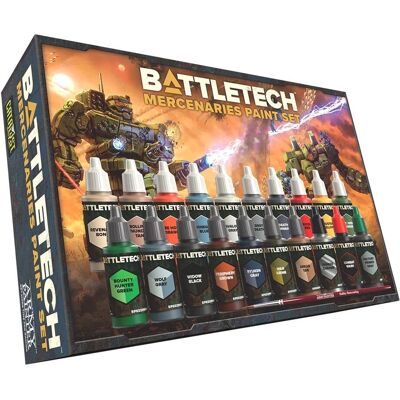 Catalyst Game Labs Mercenaries Paint Set - BattleTech Figurine Collection Catalyst Game Labs Mercenaries Paint Set - BattleTech Figurine Collection