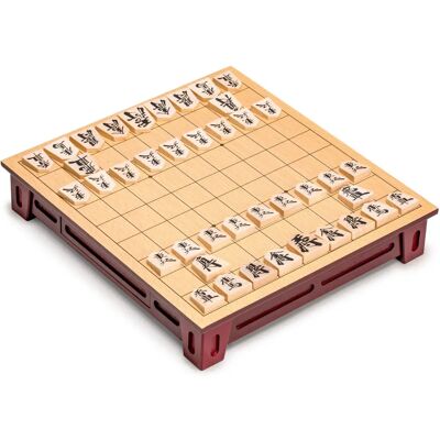 Conjunto de Shogi da Yellow Mountain Imports com Tabuleiro de Madeira e Peças Tradicionais - Jogo de Mesa Conjunto de Shogi da Yellow Mountain Imports com Tabuleiro de Madeira e Peças Tradicionais - Jogo de Mesa