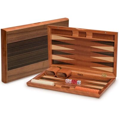Yellow Mountain Imports Pasadena Jeu de Backgammon - 15 po - Bois incrusté - Publicité Yellow Mountain Imports Pasadena Jeu de Backgammon - 15 po - Bois incrusté - Publicité